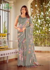 Taranika By Sanskar Tex Prints Sartin Chiffon Casual Saree Wholesale Suppliers In Mumbai